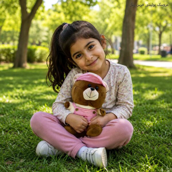 عروسک پولیشی خرس کلاه دار 1