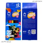 مداد رنگی 12 مثلثی جعبه مقوایی ام کیو 2