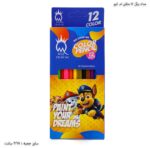 مداد رنگی 12 مثلثی جعبه مقوایی ام کیو 4
