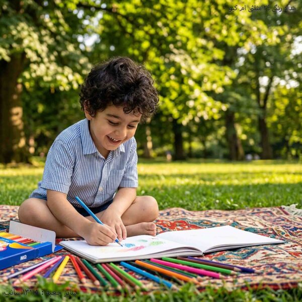 مداد رنگی 24 مثلثی ام کیو 6