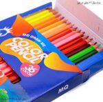 مداد رنگی 36 رنگ مثلثی  جعبه مقوایی ام کیو 4