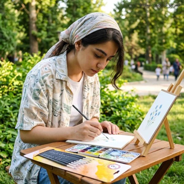 قلم مو گرد آرتمن شماره 4 پنج